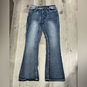 Women’s Dark Blue Bootcut Jeans - Classic Denim